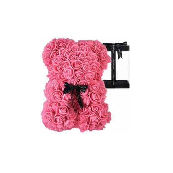 Beauty And The Beast Small Teddy Bear Pink Roses